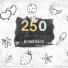 250 Handmade Icons Pack